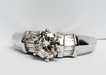 1.20CT F VS-SI Diamond Ring in Platinum -IDJ011920 