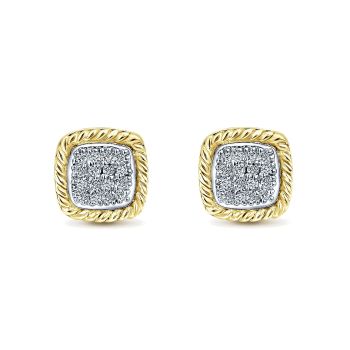 0.22 ct - Earrings
 14k Yellow/white Gold Diamond Stud /EG9487M45JJ-IGCD