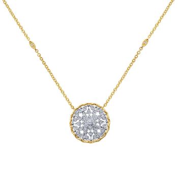 0.75 ct Diamond Diamond By The Yard Necklace set in 14KT Two Tone Gold NK4544M45JJ