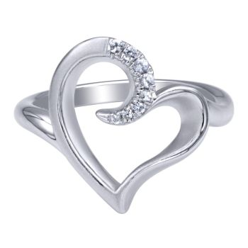 White Sapphire Fashion Ladie's Ring In Silver 925 LR50019SVJWS