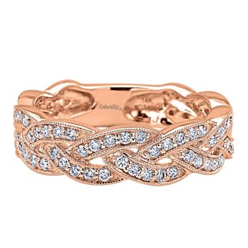 0.55 ct - Ladies' Ring
 14k Pink Gold Diamond Stackable /LR5673K45JJ-IGCD