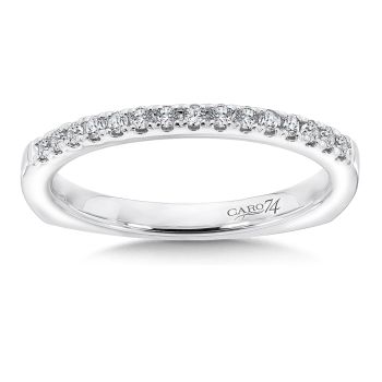 Diamond and 14K White Gold Wedding Ring (0.16ct. tw.) /CR560BW