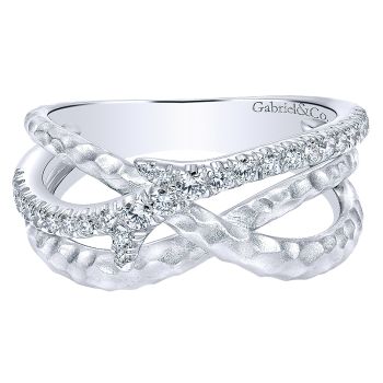 0.34 ct - Ladies' Ring
 925 Silver White Sapphire Fashion /LR51029SVJWS-IGCD