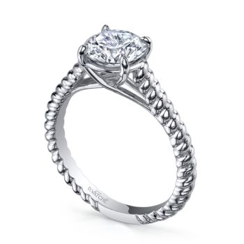 18K White Gold Serenity Collection Diamond Engagement Setting 