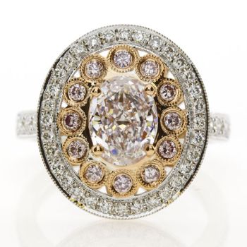 Fancy Yellow Diamond Engagement Ring /SER21292P