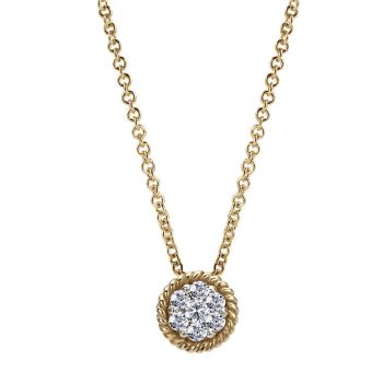 0.53 ct Diamond Fashion Necklace set in 14KT Two Tone Gold NK2230M44JJ