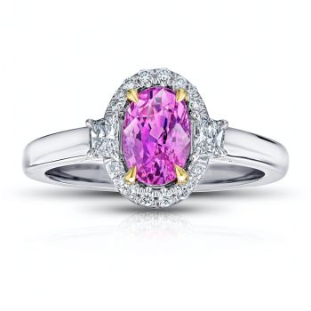 Sapphire Oval 1.69ct Pink Ring