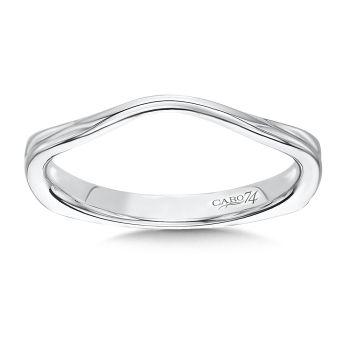 Wedding Band in 14K White Gold (0.01ct. tw.) /CR201BW