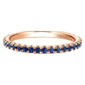 0.55 - Ladies' Ring
 14k Pink Gold And Sapphire Stackable /LR50889K4JSB-IGCD