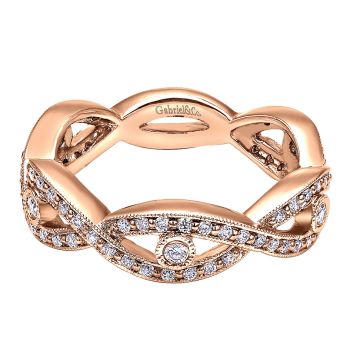 0.49 ct - Ladies' Ring
 14k Pink Gold Diamond Stackable /LR5708K45JJ-IGCD