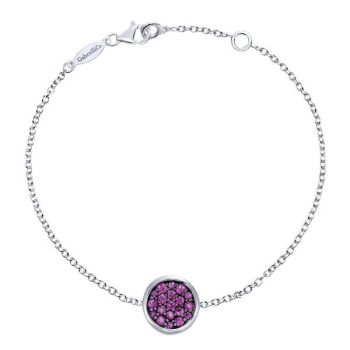 Amethyst Chain Bracelet In Silver 925 TB3315SVJAM