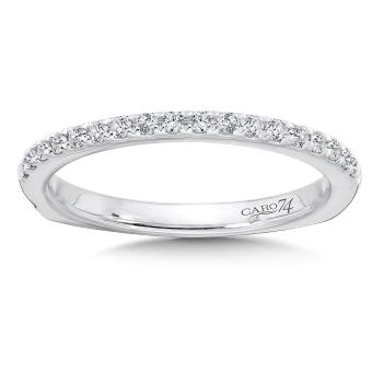 Diamond and 14K White Gold Wedding Ring (0.169ct. tw.) /CR527BW