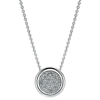 0.19 ct Round Cut Diamond Fashion Necklace set in 925 Silver NK4037SV5JJ