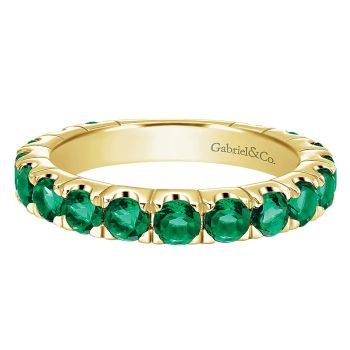 1.62 - Ladies' Ring
 14k Yellow Gold And Emerald Stackable /LR4859Y4JEA-IGCD