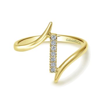 0.04 ct - Ladies' Ring
 14k Yellow Gold Diamond Midi /LR50534Y45JJ-IGCD
