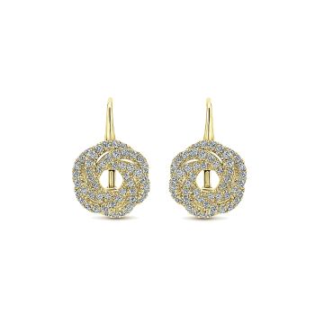 0.70 ct - Earrings
 14k Yellow Gold Diamond Drop /EG12613Y45JJ-IGCD
