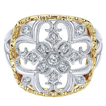 0.30 ct - Ladies' Ring
 14k Yellow/white Gold Diamond Fashion /LR50107M45JJ-IGCD