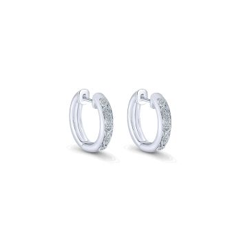 0.12 ct - Earrings
 925 Silver Diamond Huggie /EG11116SV5JJ-IGCD