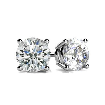 3 Carat SI1 Diamond Stud Earrings