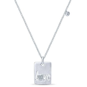 0.05 ct - Necklace
 925 Silver Diamond Fashion /NK3711SV5JJ-IGCD