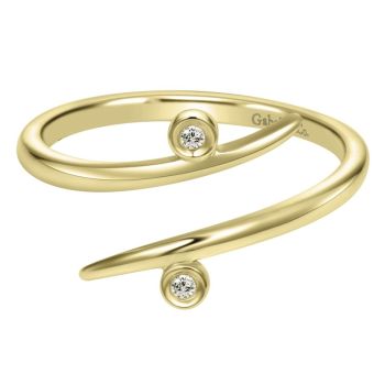 0.01 ct F-G SI Diamond Hamsah Ladie's Ring In 14K Yellow Gold LR50531Y45JJ