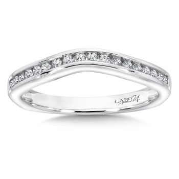 Diamond and 14K White Gold Wedding Ring (0.16ct. tw.) /CR558BW
