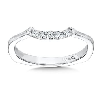 Diamond and 14K White Gold Wedding Ring (0.08ct. tw.) /CR543BW