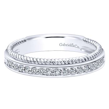 0.20 ct - Ladies' Ring
 14k White Gold Diamond Stackable /LR5719W45JJ-IGCD