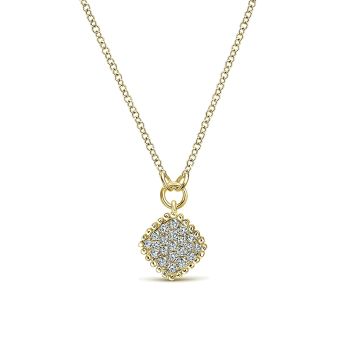 0.16 ct - Necklace
 14k Yellow Gold Diamond Fashion /NK4365Y45JJ-IGCD