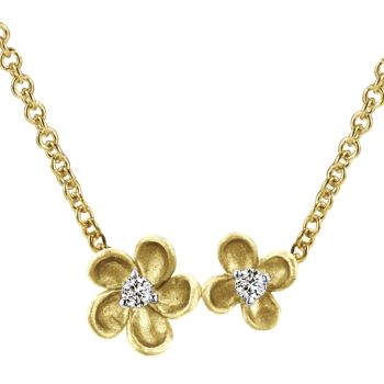0.05 ct Diamond Fashion Necklace set in 14KT Yellow Gold NK4749Y45JJ