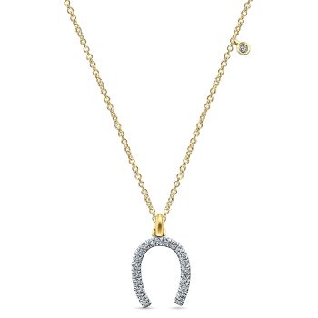0.15 ct - Necklace
 14k Yellow Gold Diamond Fashion /NK5192Y45JJ-IGCD