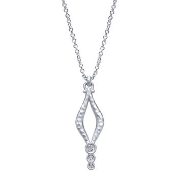 0.05 ct Round Cut Diamond Fashion Necklace set in 925 Silver NK4645SV5JJ