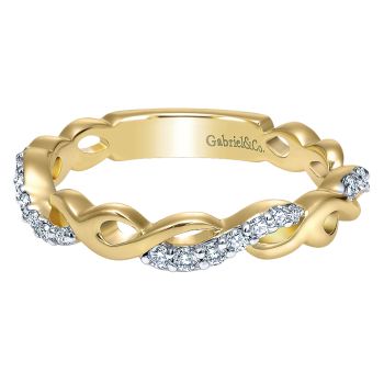 0.13 ct - Ladies' Ring
 14k Yellow Gold Diamond Midi /LR50471Y45JJ-IGCD