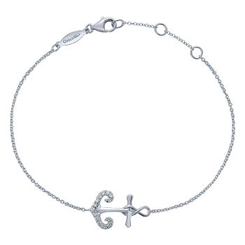 0.14 ct - Bracelet
 925 Silver White Sapphire Chain /TB3296SVJWS-IGCD