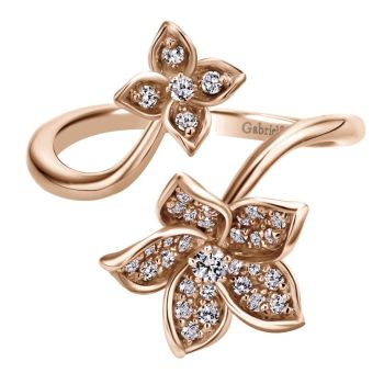 0.27 ct F-G SI Diamond Fashion Ladie's Ring In 14K Rose Gold LR50640K45JJ