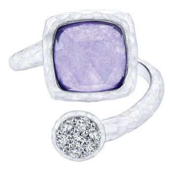 3.08 ct - Ladies' Ring
 925 Silver Multi Color Stones Fashion /LR50576SVJMC-IGCD