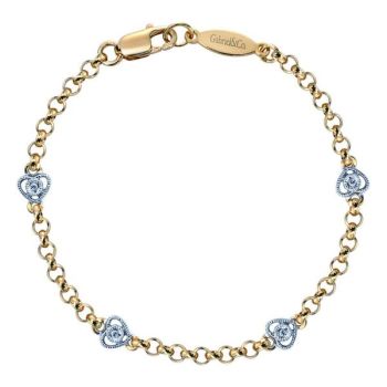 0.04 ct Diamond Chain Bracelet In 18K White Gold TB2413M45JJ
