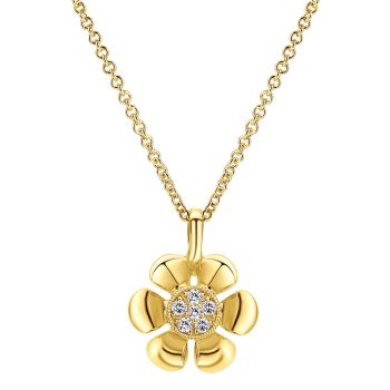 0.07 ct - Necklace
 14k Yellow Gold Diamond Fashion /NK4330Y45JJ-IGCD