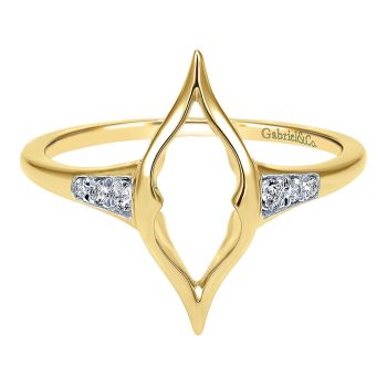 0.05 ct - Ladies' Ring
 14k Yellow Gold Diamond Midi /LR50532Y45JJ-IGCD