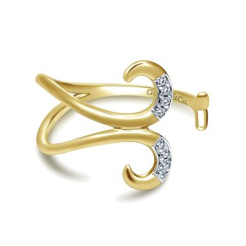 0.02 ct - Ladies' Ring
 14k Yellow Gold Diamond Midi /LR50529Y45JJ-IGCD