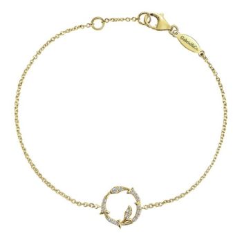 0.09 ct Diamond Chain Bracelet In 14K Yellow Gold TB3717Y45JJ