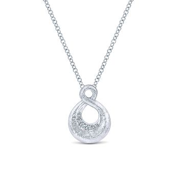 0.03 ct - Necklace
 925 Silver Diamond Fashion /NK3265SV5JJ-IGCD