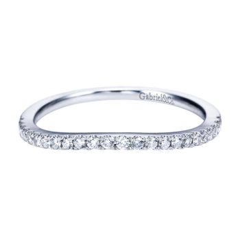 0.18 ct F-G SI Diamond Curved Wedding Band In Platinum WB7726PT4JJ