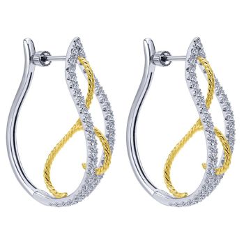 14k Yellow/white Gold Diamond Fancy Earrings EG12094M45JJ