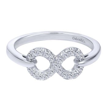 White Sapphire Fashion Ladie's Ring In Silver 925 LR50228SVJWS