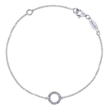 0.10 ct Diamond Chain Bracelet In 14K White Gold TB3300W45JJ