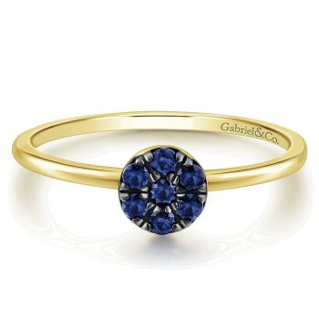 0.26 ct - Ladies' Ring
 14k Yellow Gold And Sapphire Fashion /LR51054Y4JSA-IGCD