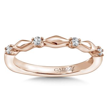 Stackable Wedding Band in 14K Rose Gold (.10 ct. tw.) /CRS813BP