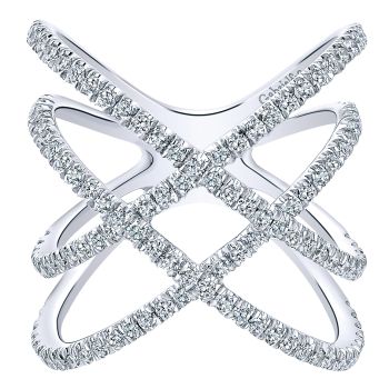 0.90 ct - Ladie's Ring 14k White Gold Diamond Fashion /LR50925W45JJ-IGCD