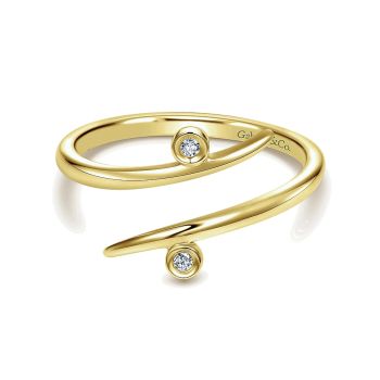 0.01 ct - Ladies' Ring
 14k Yellow Gold Diamond Midi /LR50531Y45JJ-IGCD